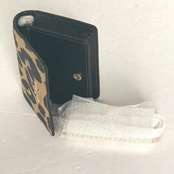 Coach Mini Wallet On A Chain Crossbody Leopard CX151 Coated Canvas ORGPKG - Picture 8 of 9